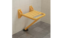Wall Mounted Folding Shower Stool Foldable Engineered Wall Mounted Folding Shower Stool Waterproof Mobility Aid for, Patients, Entryway, Hallway