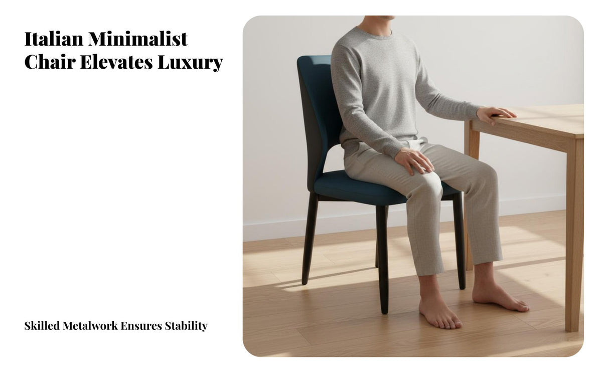 Light Luxury Design Upholstered Dining Chair Easy to Clean Modern Leather Dining Chair High-Density Foam Cushion Long-Lasting Construction for Restaurant Owners, Interior Designers, Apartment Dwellers, Hotel, Living Room