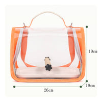 Foldable Design Transparent Bird Carrier Bag Includes Perch and Tray Portable Bird Travel Enclosure Hands-Unrestricted Crossbody Parrot Carrier Clear View for Vet Visits, Outdoor