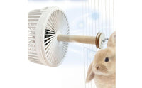 Long-Lasting Rabbit Cooling Fan Easy to Clean Chinchilla Fan Chew Resistant Pet Care Hygienic for Summer