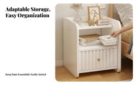 Nightstand Modern Bedside Table Compact Bedside Cabinet for Bedroom, Apartment