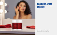 Christmas Luster Gel, Fairy Heart Sequins, Face Skin Hair, Party Stage Nightclub