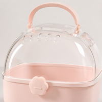 Small Bird Cage Birdcage Portable Bird Carry for Parakeets Small Birds Plastic Handheld Vet Visit Outing