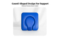 Waterproof Commode Seat Cushion Easy to Clean Gourd Shaped Commode Pad Comfortable Removable Plug Toilet Cushion for Women, Hospital, Bedroom