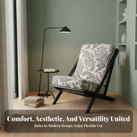 Wabi-Sabi Aesthetic Highspine Single Sofa Cream aesthetic Lounge Chair snug Design Home Seating Thick paddinging for Guesthouse Owners, Interior Decorators, Living Room, Balcony, perusing corner, Bedroom