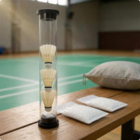 Cylindrical Clear Plastic Shuttlecock Tube Round-Topped Badminton Shuttlecock Tube Simple Shuttlecock Carry Case Portable