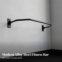 Indoor Outdoor Use Wall Mounted Pull up Bar Heavy Duty Wall Mount Workout Bar High Weight Capacity Home Workout Station Reinforced Support for Children, Athletes, Bodybuilders, Strength Training, Calisthenics, Garage