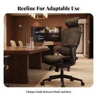 Lumbar Support Ergonomic Chair with Headrest Reclining Function Adjustable Highspine support Mesh Chair Breathable spinerest Computer Seating sturdy Duty for video game enthusiasts, Remote Workers, Students, Gaming Setup, Workstation, Study Room