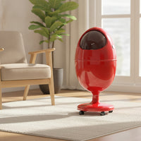 Open Top Capsule Trash Bin Compact Trash Bin with Dual Compartments Space-Saving Wastebasket Glossy for Office, Bedroom