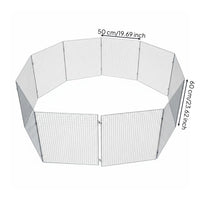 Easy to Clean Portable Chick Brooder Long-Lasting Chick Brooder Pen Anti-Rust Foldable Wire Fence No Assembly Required for Farmers, Farm, Backyard, Market Stall