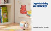 Personal Name Sticker Roll, Reward Stationery Labels, Colorful Classification, Easy to Write, Cute Cartoon Design