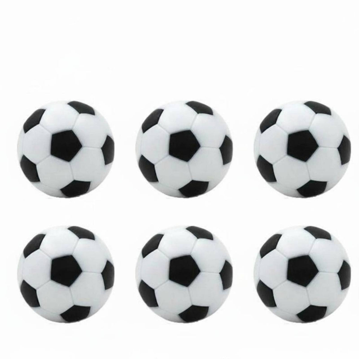 6 Pieces Foosball Ball High-Visibility Table Soccer Ball Compact Toy for Hobbyists