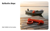High Visibility Floating Rescue Rope Long-Lasting Floating Lifesaving Rope Portable for Lifeguards, Boaters, Boating, Kayaking