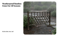 Anti Bamboo Fence Panel Long-Lasting Bamboo Privacy Screen Easy Installation Decorative Fence Screen Waterproof for DIY Enthusiasts, Patio Owners, Courtyard, Backyard, Balcony, Pool Area