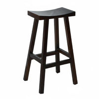 Minimalist Design Backless Saddle Stool Sturdy Construction Barstool Long-Lasting Frame Counter Chair Built-in Footrest for Business Owners, Homeowners, Adults, Cafe, Restaurant, Breakfast Nook, Kitchen