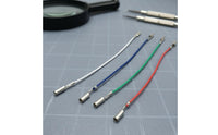 4 Pieces Color-Coded Turntable Headshell Leads Phono Wires Stylus Connection Cables for Audiophiles, Vinyl Collectors