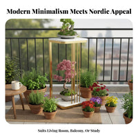 Nordic design Multi-Tier Plant Stand Simple Aesthetic Multi-Level Flower Pot Holder Modern Design Display Rack Space-Saving for Gardeners, Apartment Dwellers, Homeowners, Living Room, Balcony, Bedroom, Office