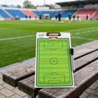 Soccer Clipboard with Marker Wipeable Soccer Board Rewritable Instructor Board for Coaches, Match Planning