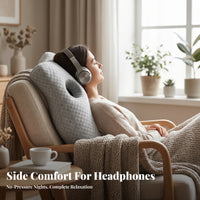 Removable Inner Layer Memory Foam Ear Pillow Quilted