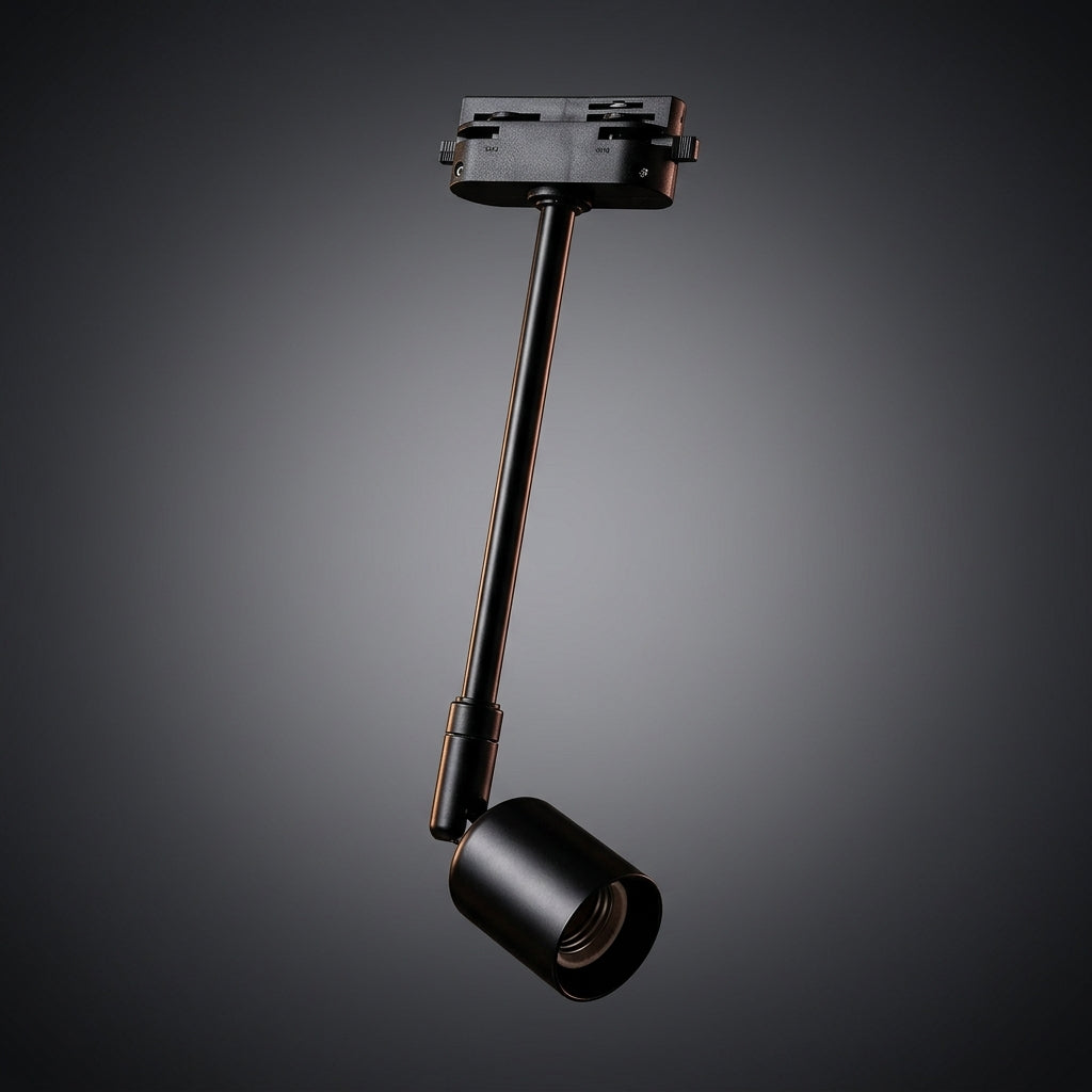 Track Lighting LED Track Head with Iron Material, 360° Rotation and 180° Adjustment Angle, for Shop and Clothing Store Retail Lighting Heads