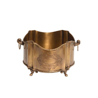 Vase Embossed Metal Vase Decorative Vessel for Decorators, Dining Table, Mantel