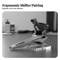 2x9 Speed Cycling Bike Groupset Long-Lasting Aluminum Alloy Cycling Bike Brake Lever Gear Selector S Brake Lever Gear Selector