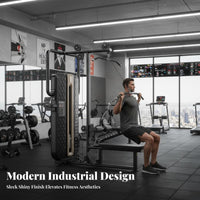 Lat Pulldown and Low Row Machine Commercial Grade Lat Pulldown Machine Combined Function Strength Training Equipment for Fitness Studio, Home Gym