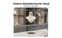 Mannequin Necklace Stand Stable Metal Base Necklace Display Bust Jewelry Mannequin Bust Sturdy Neckpiece Display Holder