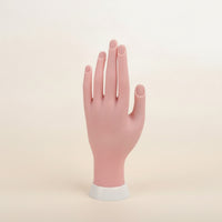 Nail Practice Hand with Base Lifelike Nail Training Hand Model Realistic
