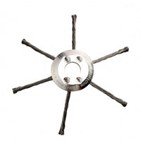 Central Mounting Hole Metal Wire Undesired Growth Cutter Head Silver-Colored Circular Grass Cutter Attachment