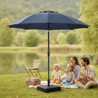 Square Patio Umbrella Base Heavy Duty Fillable Umbrella Base Sturdy Stand Long-Lasting for Backyard