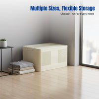 Large Capacity Foldable Organizer Box, Storage Bin for Clothes, Quilts, Toys, Thickened, Home and Car Use