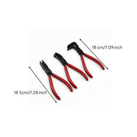 3 Pieces Sheet Metal Folding Pliers Carbon Steel Folding Sheet Metal Pliers Comfortable Grip Compact for Metalworkers