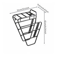 Gravel Bike Front Carrier 15KG Load Capacity Cycle Front Cargo Rack Aluminum Alloy Construction Biking Gear for Bikepacking