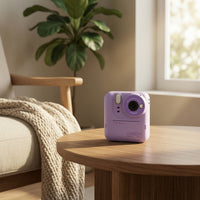 Mini Instant Print Camera Rechargeable Instant Print Toy Camera Portable Digital for Children, Boys and Girls, Toddlers, Everyday Play, Travel, Parties