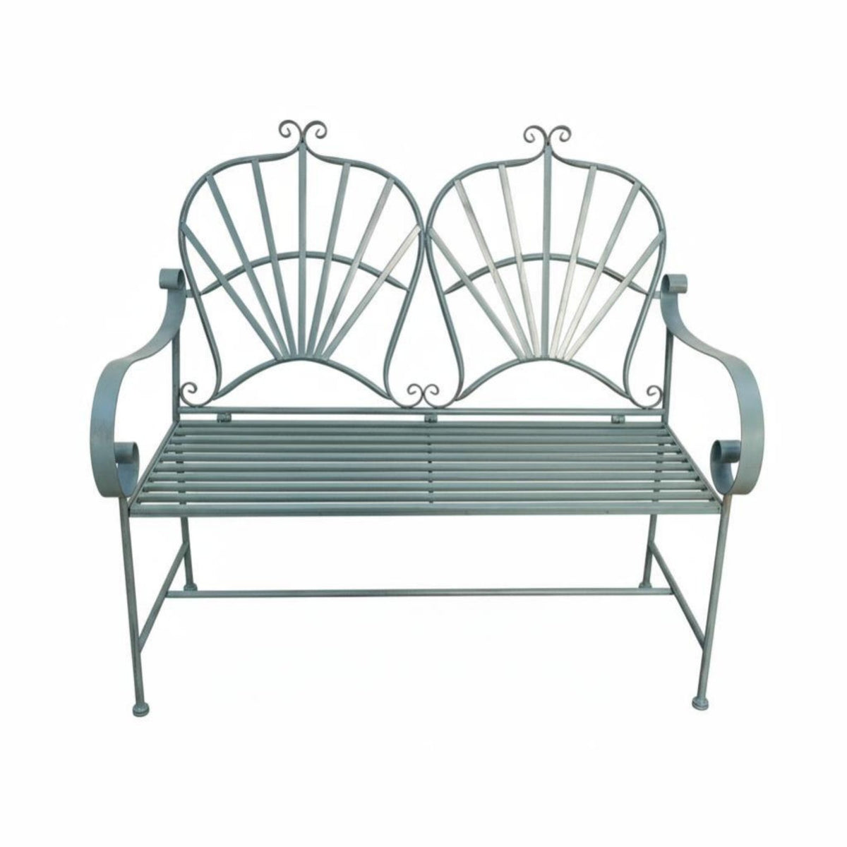 Wrought-Iron Design Foldable Two-Person Decorative Seat Vintage design Garden Bench Weatherproof Outdoor Furniture for Gardeners, Homeowners, Photographers, garden area, Backyard, Porch, Balcony