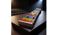 Early Learning 15 Note Glockenspiel Child-Safe Design Children's Musical Instrument Crisp Sound Kids Musical Instrument Develops Hand-Eye Coordination for Beginners, Toddlers, Preschool, Music Class, Playroom