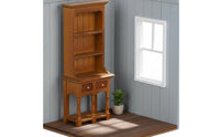 Dollhouse Bookcase Vintage Style Dollhouse Bookshelf Compact Size Mini Bookshelf for Model Scene