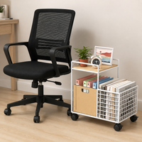 Iron Metal Storage Shelves with Wheels 2 Tier Heavy Duty Rolling Shelving Unit