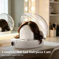 Touch Panel Hat Care Machine Clear Dome Cover Cap Steaming Machine Child Lock Steam Hat Cleaner Perforated