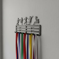 Showcase Your Achievements Running Medal Holder Sturdy and Long-Lasting Wall Mounted Medal Hanger Great Gift Idea Athlete Awards Display Cut for Runners, Athletes, Home Gym, Living Room, Bedroom