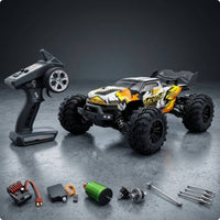 4WD Rough-Terrain RC Car Body Shell 1:16 Scale RC Crawler Knobby Tires Remoteoperated Rough Terrain Vehicle