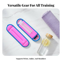 2 Pieces Universal Use Sandbag Leg Weights Secure Fit Adjustable Sandbag Weights Single Size Fits Most for Athletes, Running, Training