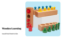 Easy-Grip Knobs Educational Cylinder Socket Set Early Learning Tool Educational Cylinder Blocks Develops Fine Movement Skills