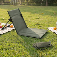 Three-Position Adjustable Folding Reclining Chair Compact Reclining Camping Chair Lightweight Foldable Lawn Recliner Oxford Cloth for Tent Use