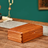 Wooden Jewelry Box Handmade Jewelry Box with Hinged Lid for Women