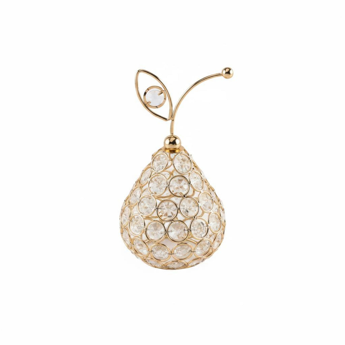 3 Pieces Decorative Crystal Pineapple Ornament Gift Idea Crystal Pear Ornament for Wedding