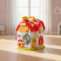 Hands-on Activity House with Handle Interactive Busy House Learning Busy Board Toy Educational for Playroom