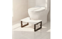 Foldable Wooden Toilet Foot Stool Compact Toilet Foot Stool Long-Lasting Comfortable for Adults, Kids, RV