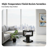 Modern design C-Shaped Snack Table Minimalist Aesthetic Household Furniture Space-Saving Multi-Functional for Apartment Dwellers, Homeowners, Students, Living Room, Bedroom, Small Spaces, Home Office